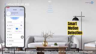 Detector de movimiento RS485 Montaje empotrado inteligente 24GHz
