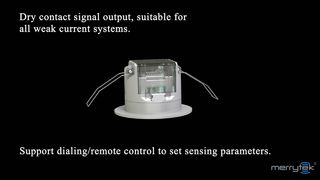 Salida de contacto seco del sensor de movimiento de presencia inteligente